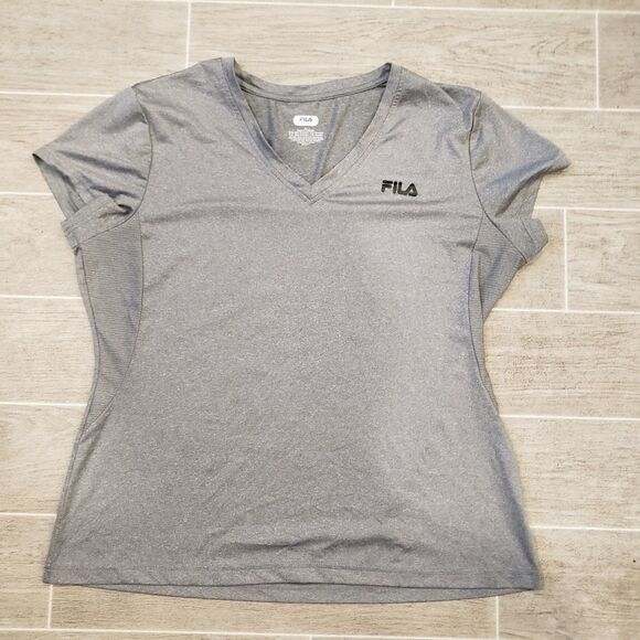 FILA Grey Basic Athletics Top - Picture 1 of 7